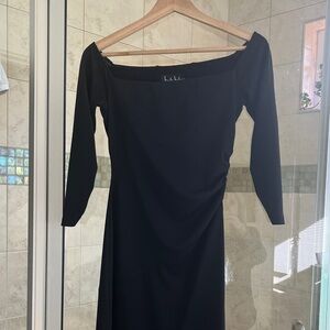 Nicole Miller Black mid Sleeve Dress